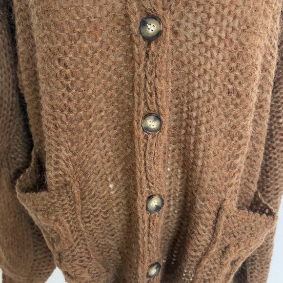 NWOT! Loewe Anagram Open-knit Mohair-blend Cardigan - Picture 9 of 14